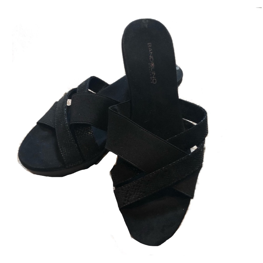 Black Bandolino wedge Sandals size 10
